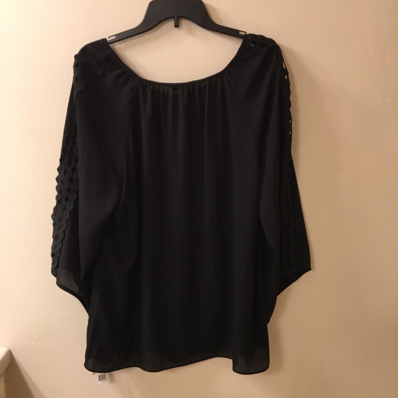 Zac & Rachel Black blouse - 1X - NWT - Picture 2 of 8